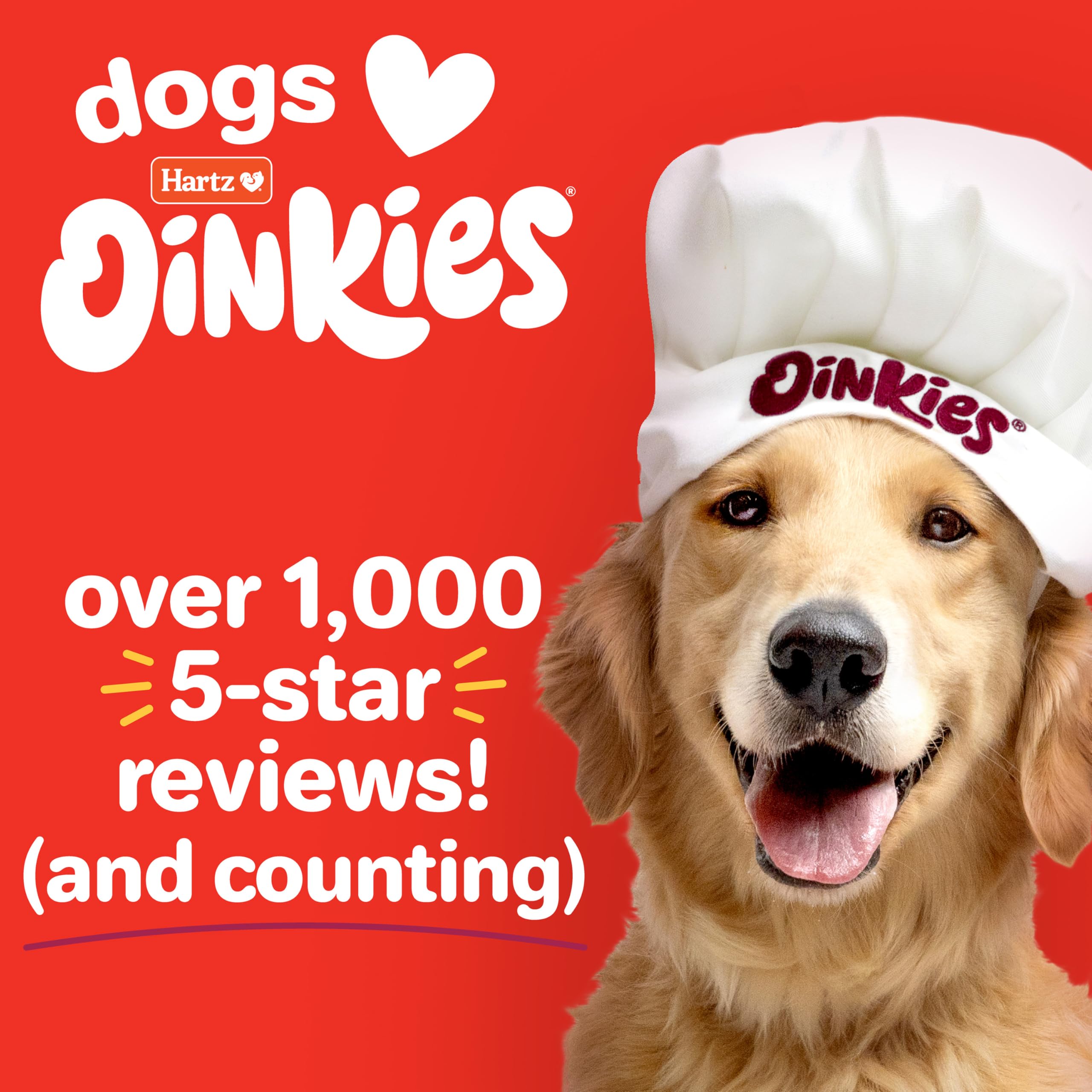 Hartz Oinkies: saveur fumée cuite au four pour un goût authentique.