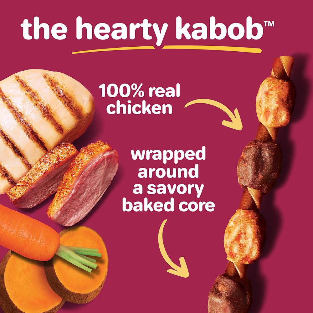 Morceaux poulet authentiques pour Hartz Oinkies Hearty Kabob.