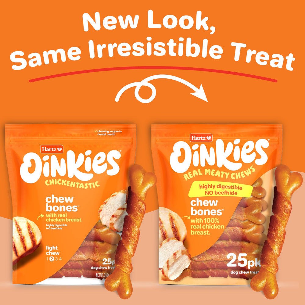 Hartz Oinkies: os sans cuir, récompense adaptée et digestible.