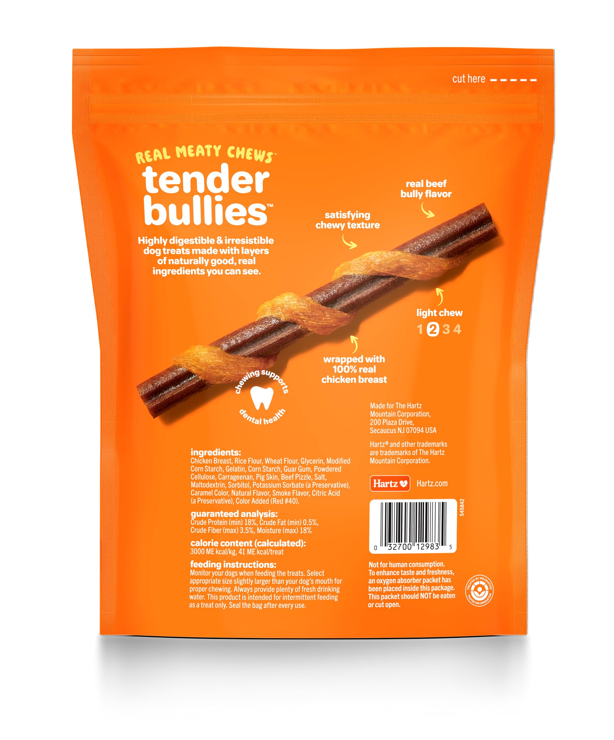 Hartz Oinkies Tender Bullies – arôme poulet grillé pendant l’entraînement.