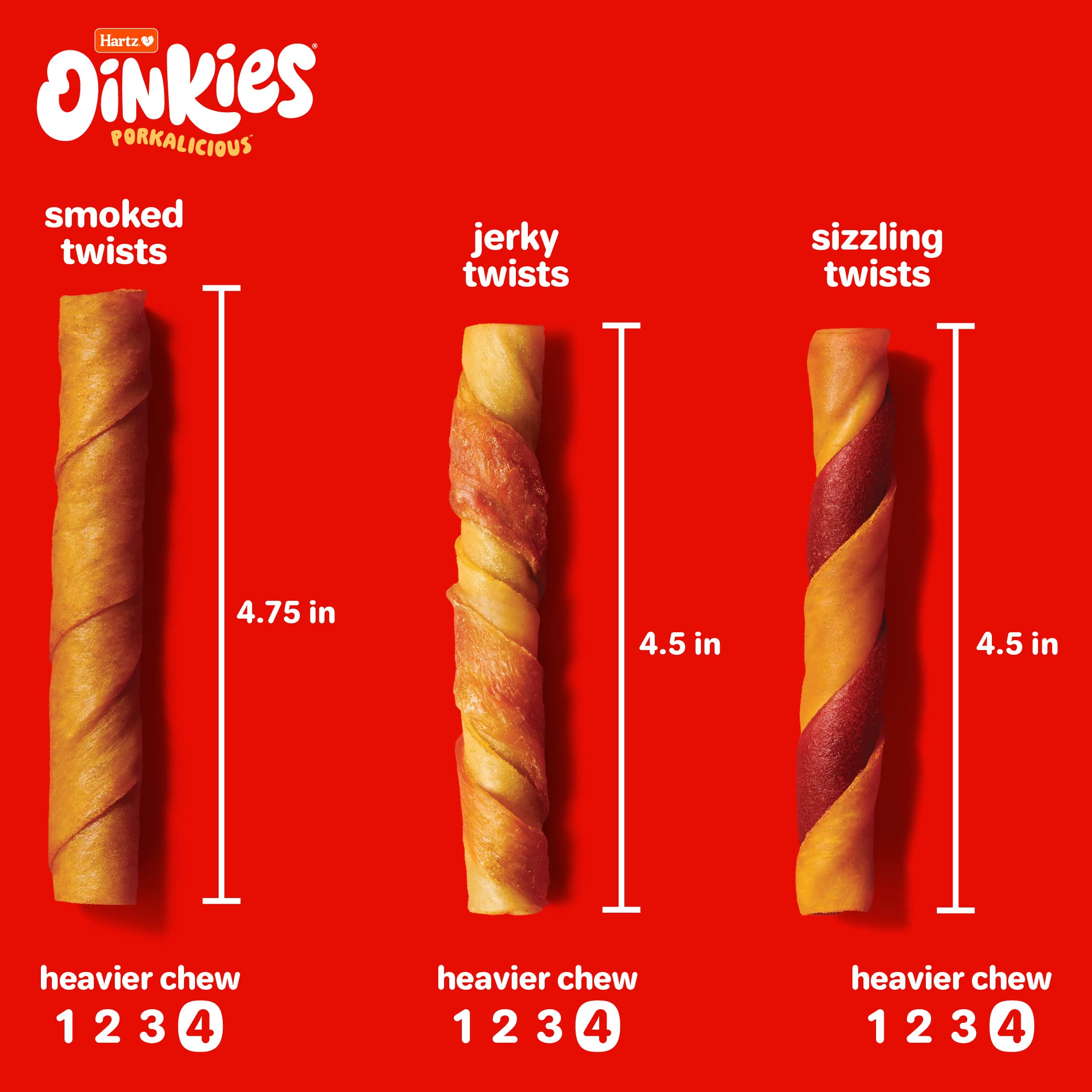 Texture digestible Hartz Oinkies sans peau de boeuf