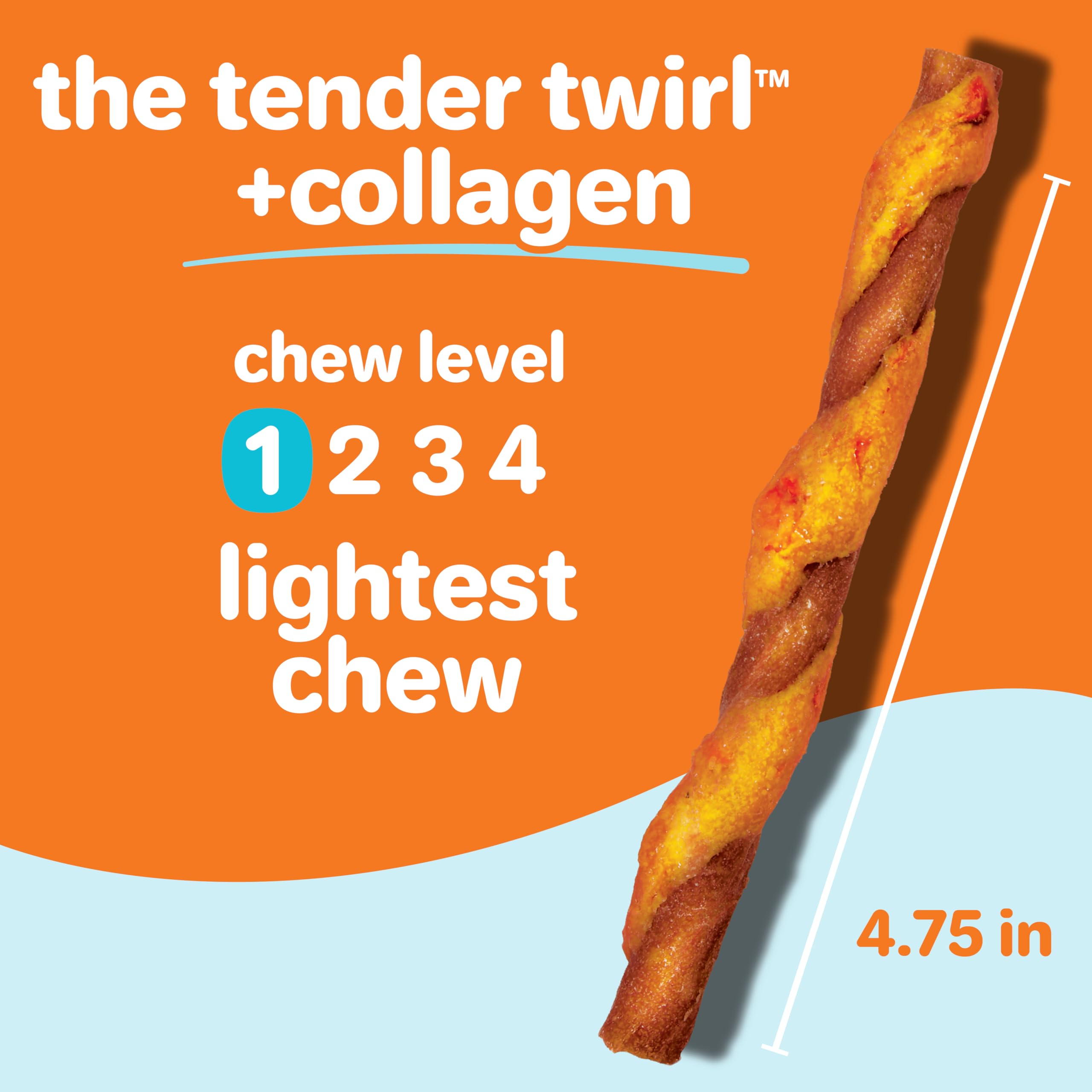 Hartz Oinkies Twirls Dentition Saine : favorise la mastication et une hygiène dentaire