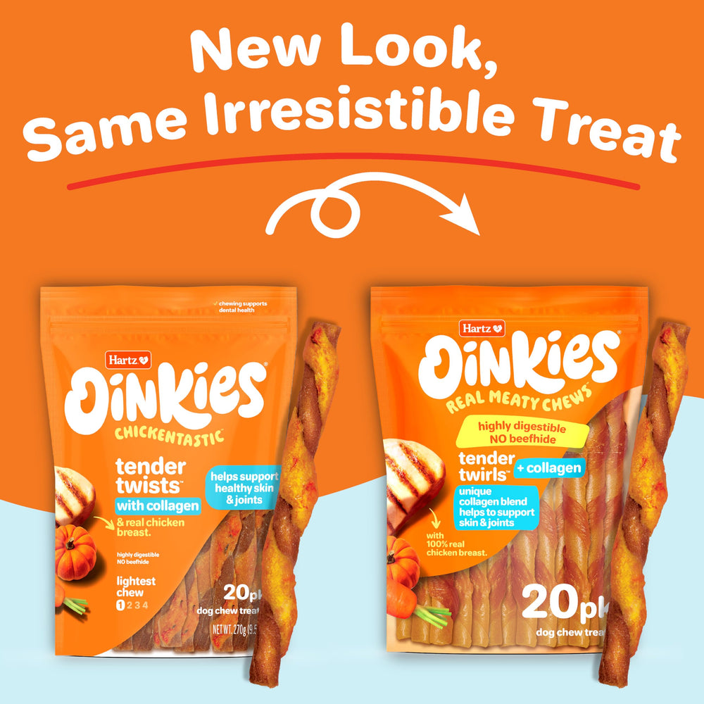 Hartz Oinkies Twirls Potiron Carotte Fibre : aide potentielle à la digestion grâce à la fibre