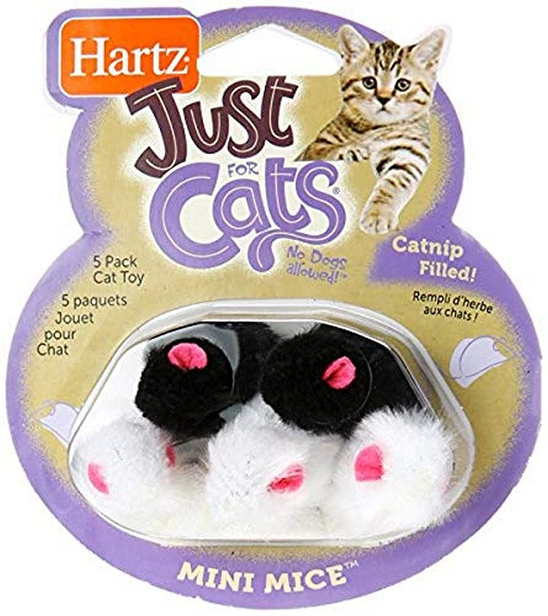 Hartz Just for Cats Mini Mice: jouet-chat stimulant l'instinct de chasse
