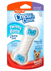 Hartz Twist Bone petite, arôme bacon, stimule l'intérêt et favorise le jeu détendu.