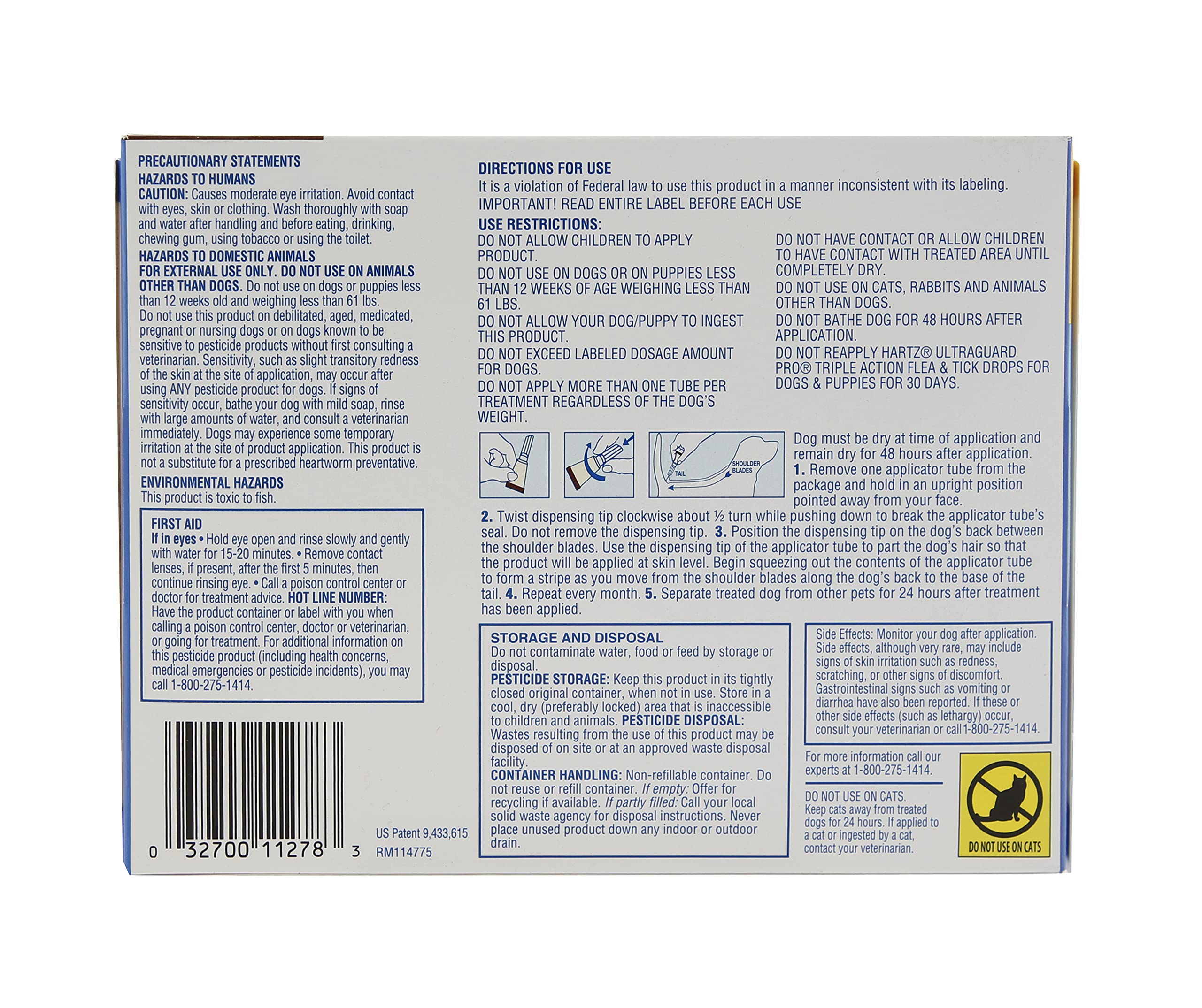 Applicateur Pro-Glide Hartz Ultraguard Pro facilitant l’application douce et précise.