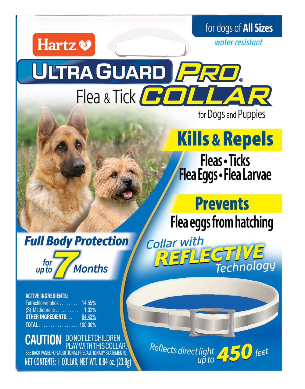 Hartz UltraGuard Pro collier pour chien, lutte contre puces et tiques.