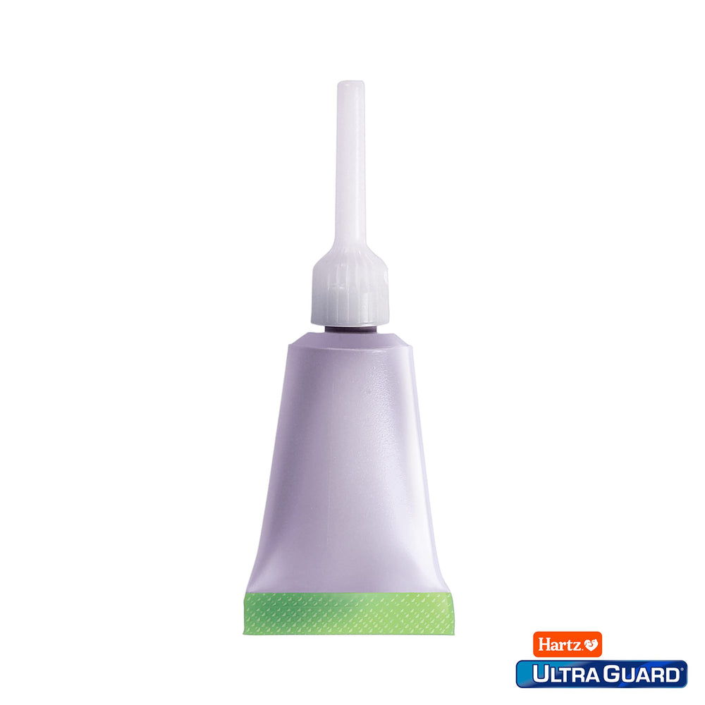 Hartz UltraGuard Pro: puces et tiques ciblées grâce à une formule efficace.