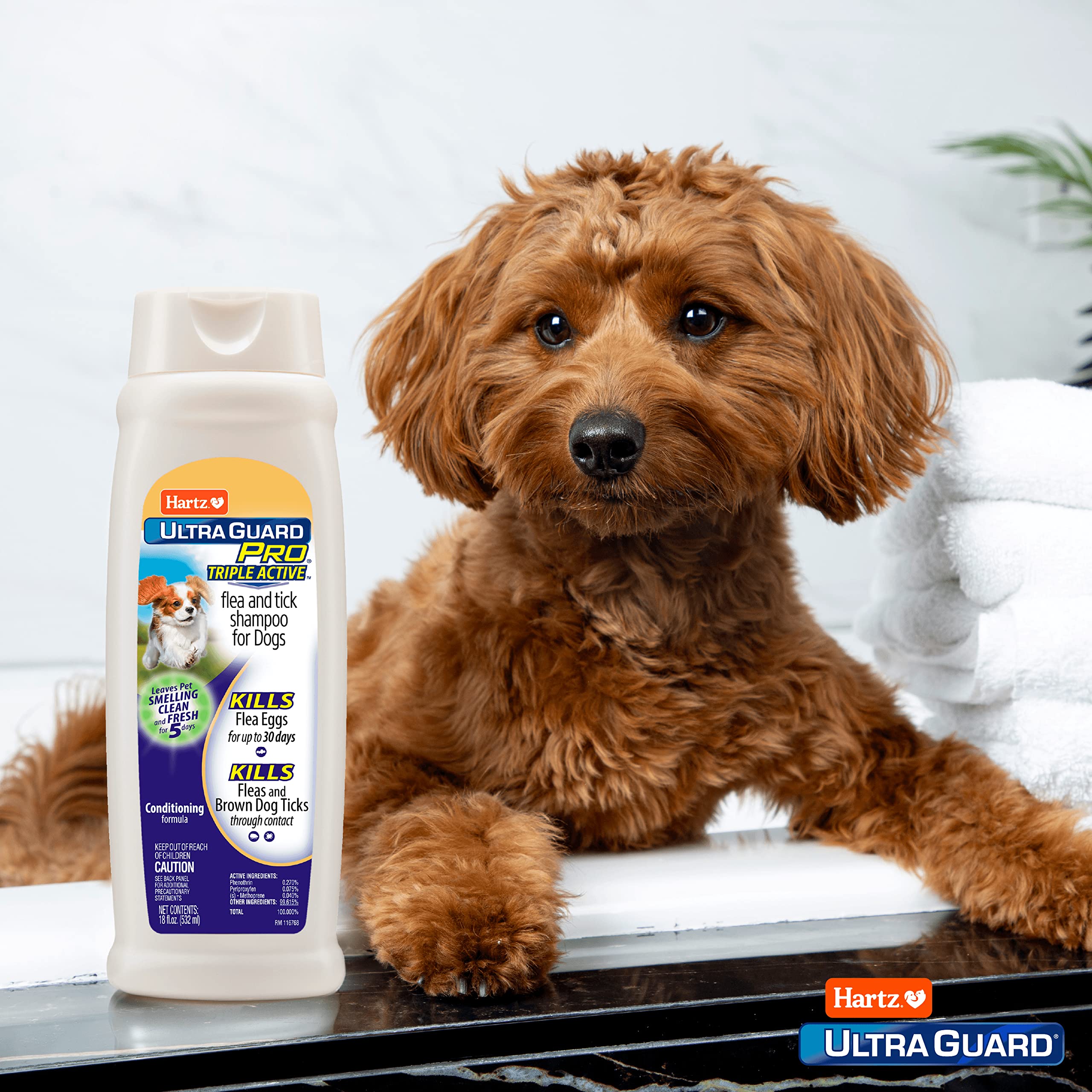 Hartz UltraGuard Pro : rinçage-efficace élimine la saleté sans irritations.