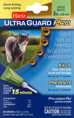 Hartz UltraGuard Pro: tubes-dose uniques facilitant une protection mensuelle pratique.