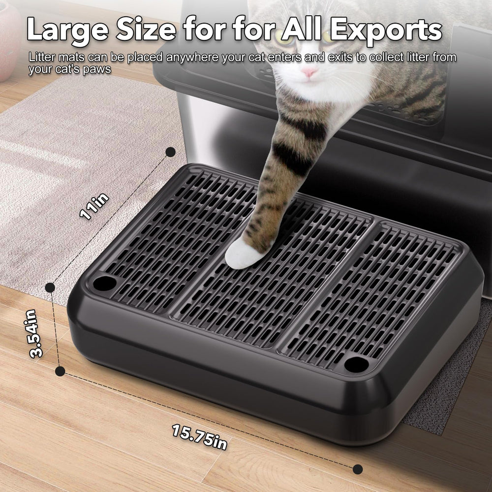 HASKARE surface-grille-litière: grille fine pour laisser passer la litière sans bloquer les pattes.