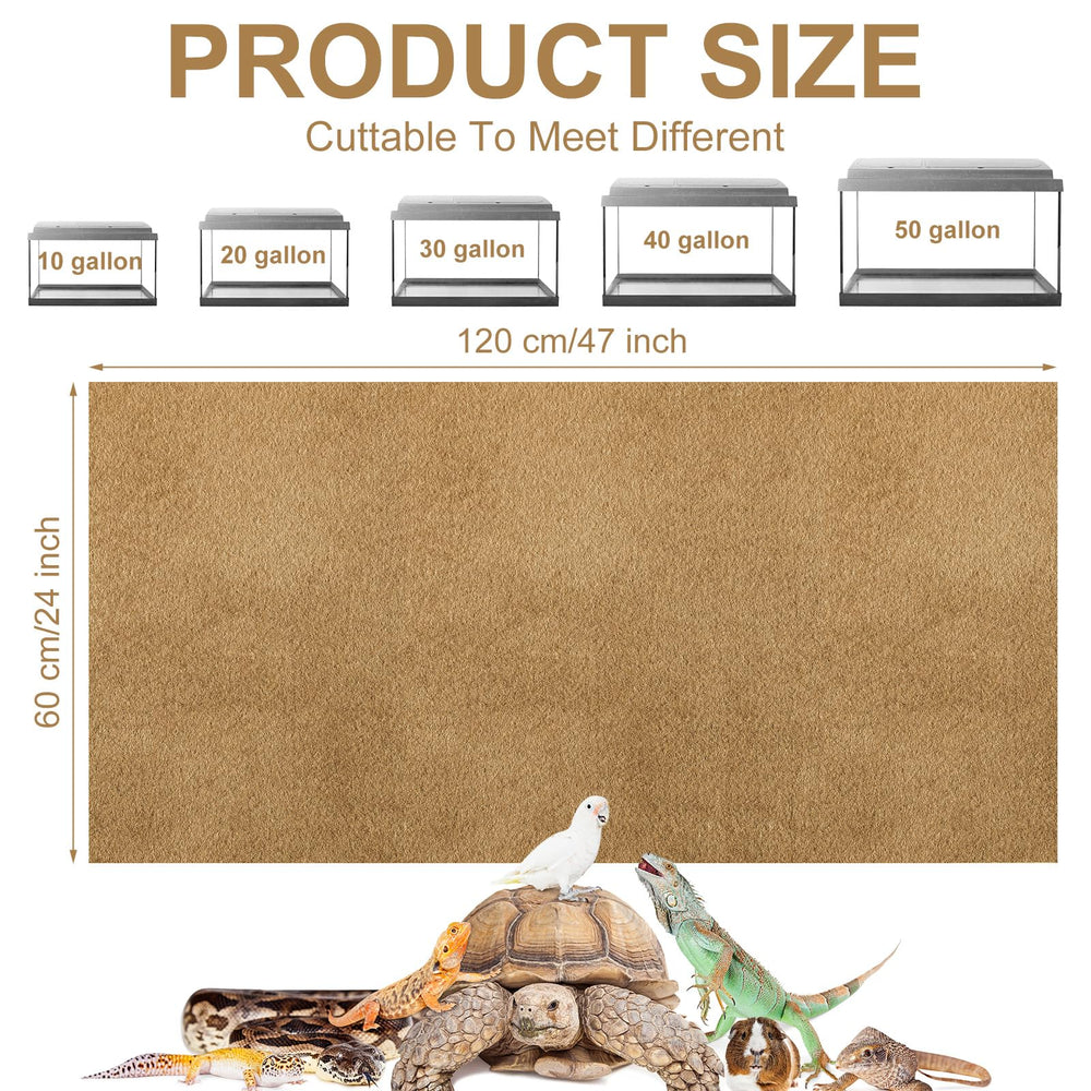Confort Haull – tapis reptile doux sous les pattes et adapté aux habitats intérieurs.