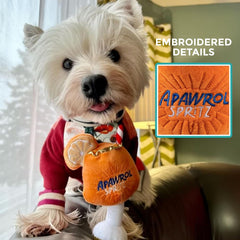 Haute Diggity Dog Apawrol Spritz détails broderies, design élégant pour le panier jouet.