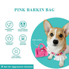 Conception ludique et colorée Barkin Bag attire l'attention au parc.