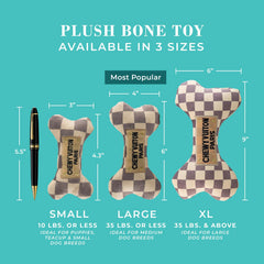 Bone en peluche Haute Diggity Dog avec sifflet interactif pour amusement