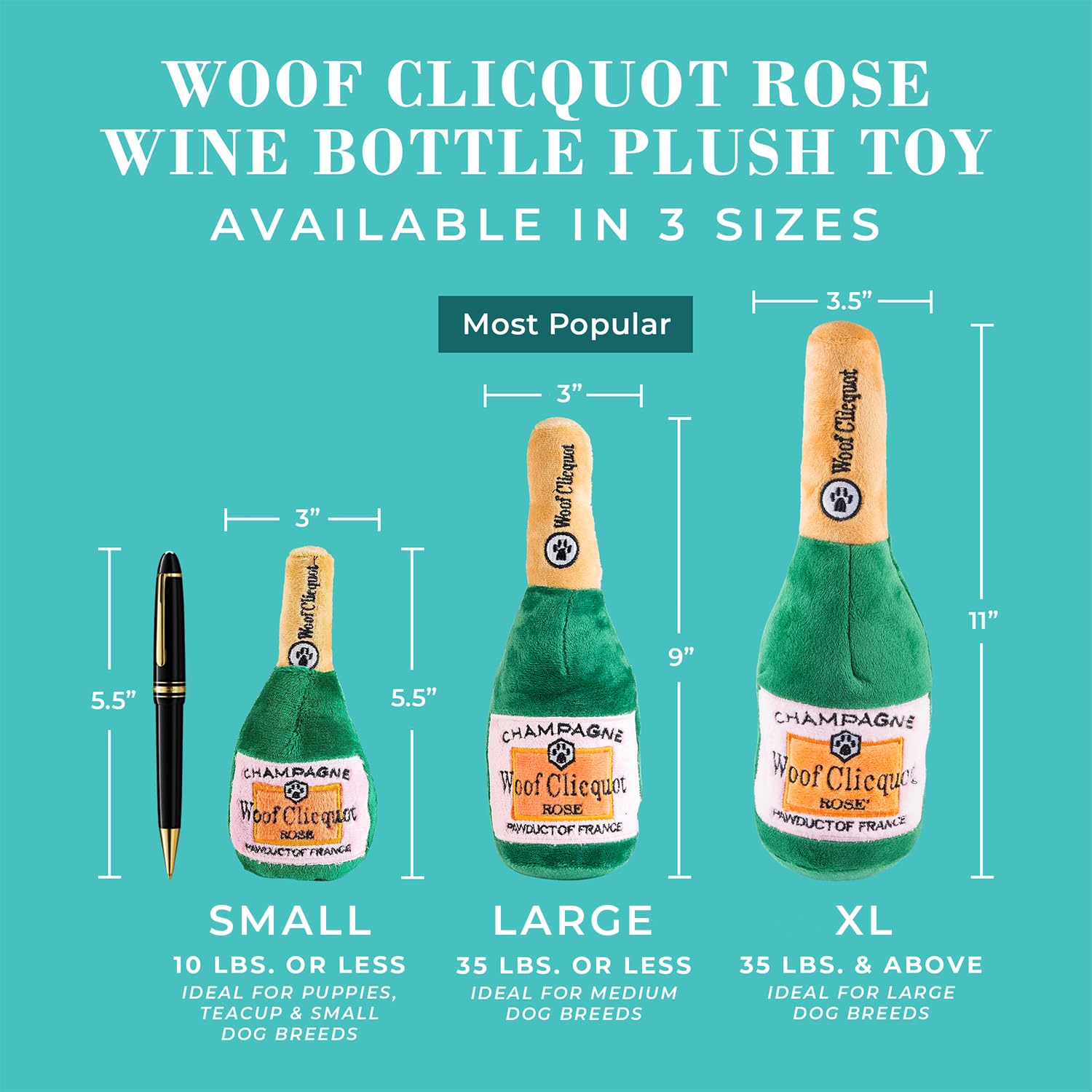 Détails brodés sur Woof Clicquot Rose pour un style élégant.