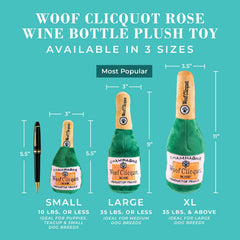 Détails brodés sur Woof Clicquot Rose pour un style élégant.