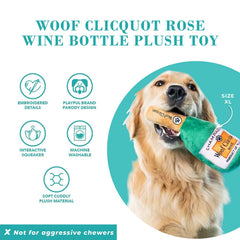 Design chic du Woof Clicquot Rose pour petits chiens.