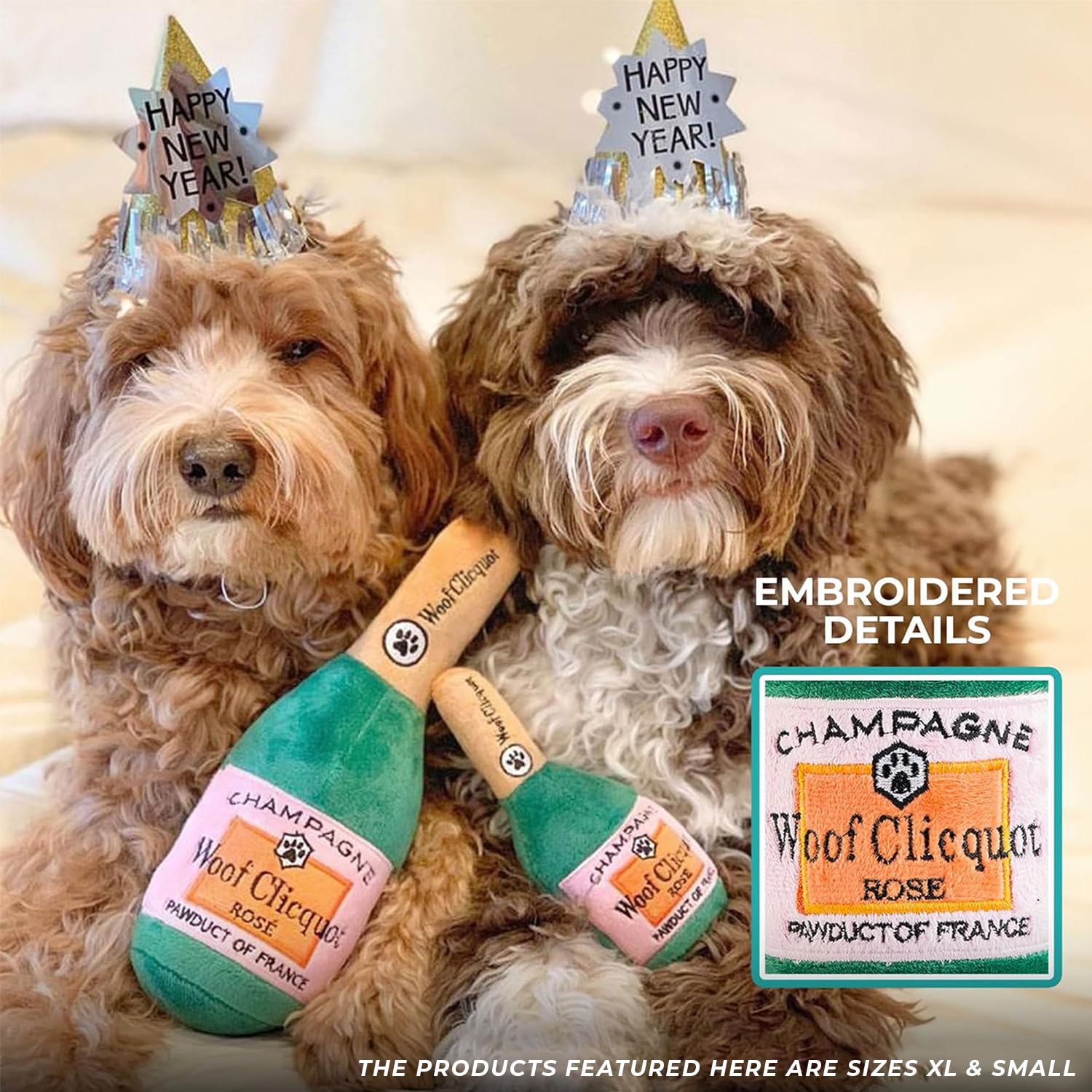 Woof Clicquot Rose, taille Large adaptée à toutes les races.