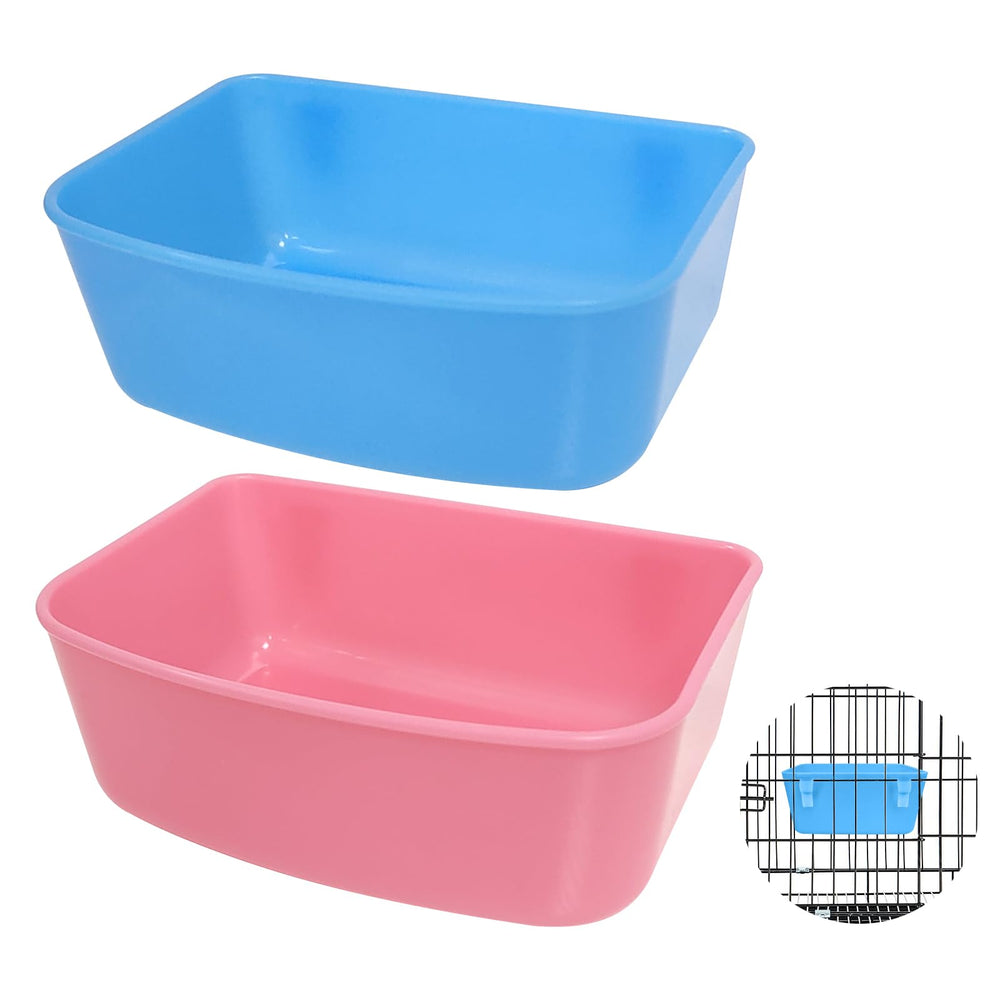 Hautllaif ensemble distributeurs – solution polyvalente nourriture et eau bleu et rose