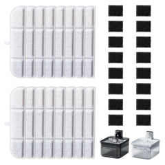 Filtres HAVANSIDY Downy Paws DPWFP6, ensemble de 16 pièces pour eau plus propre.