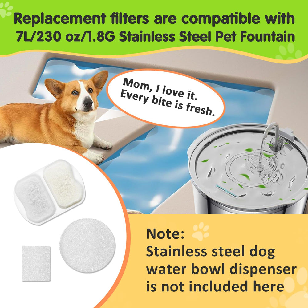 Compatibilité confirmée avec Oneisall PWF-002 pour fontaine inox.