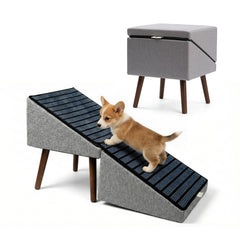 Haven Pet escalier pour chien et lit ou canapé, facilite l'accès sans effort.