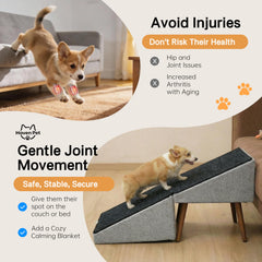Haven Pet hauteur de 17 pouces, alignement parfait avec les canapés standards.