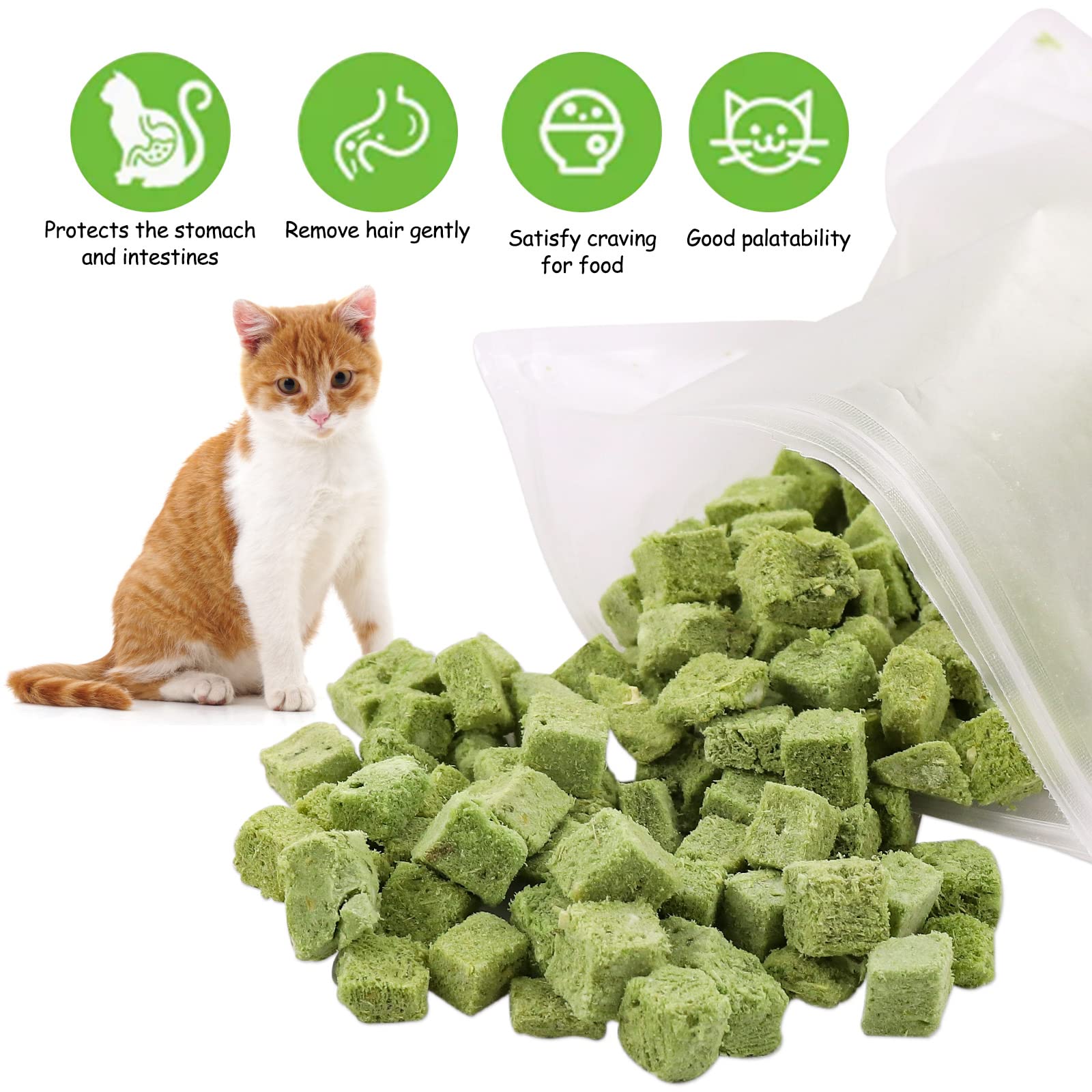 HavenJanny: emballage-herbe-chat, présentation pratique et fraîche.