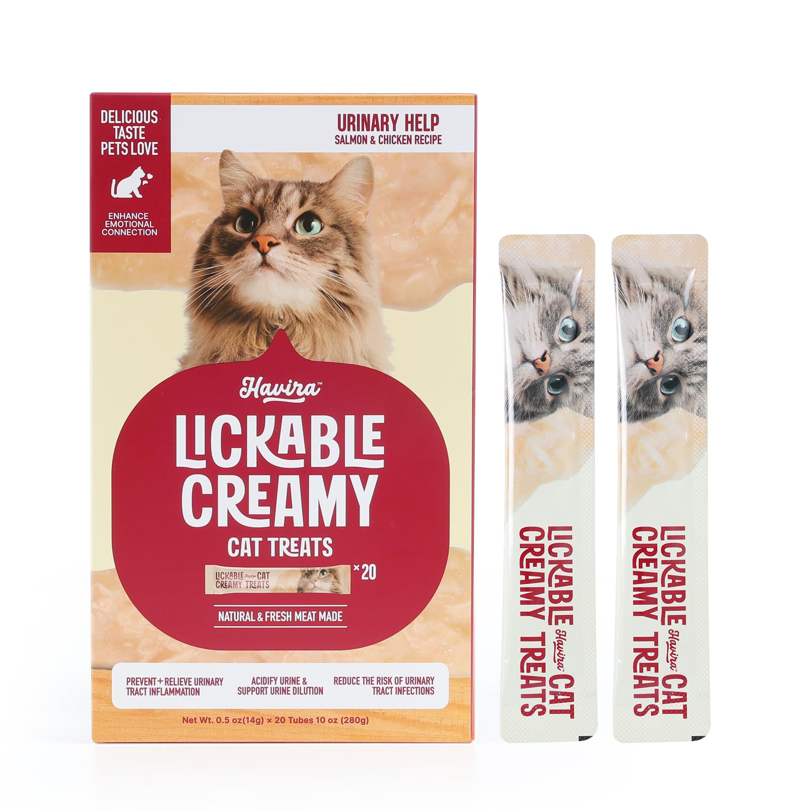 Havira Chat Batonnet Crèmeux Poulet Réel – récompense appétente favorisant l'hydratation.