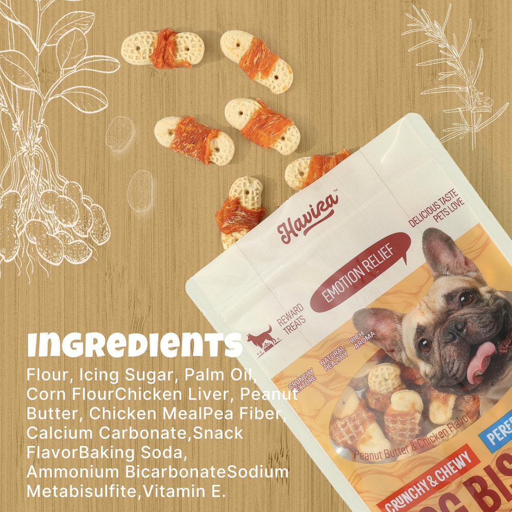 Snack Havira sans cuir, option saine et pratique pour chiens.