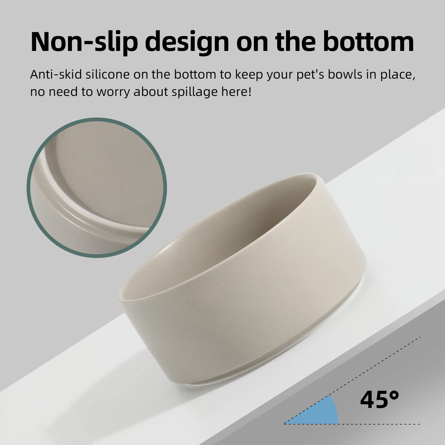Bol chien Havniva elevé, hauteur reglable pour l ergonomie du cou.