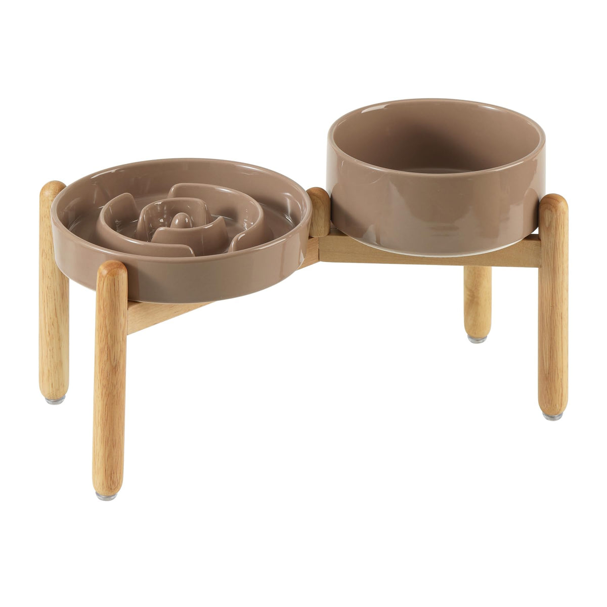 Bol lent en céramique Havniva élevé pour un repas plus calme.