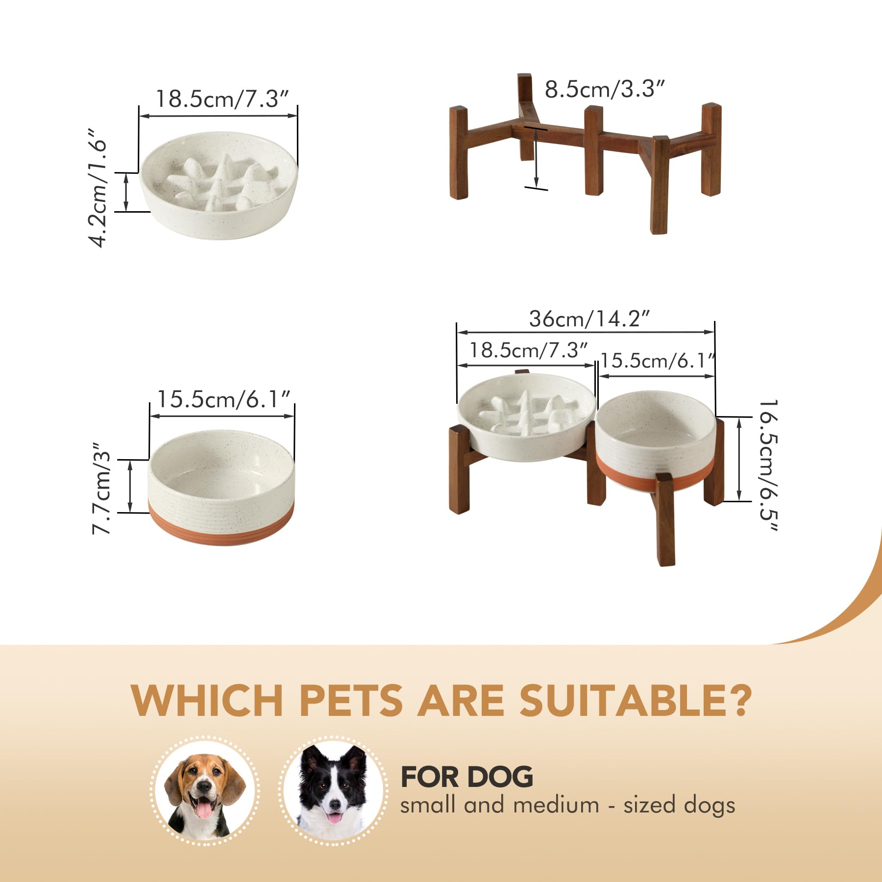 Support bois acacia pour bol surleve Havniva cadre elegant.