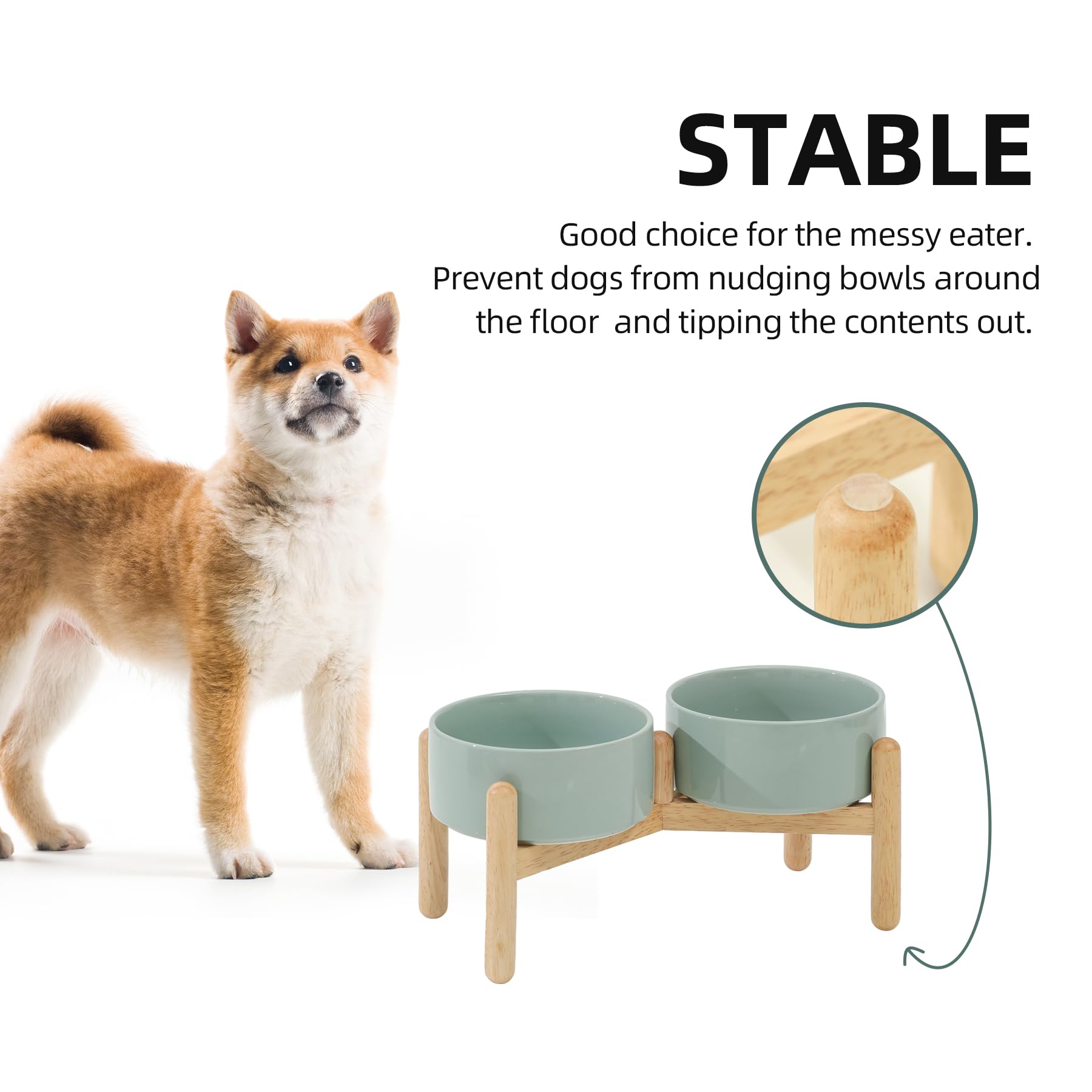 Support en bois stable Havniva offrant une assise sécurisée pendant les repas.