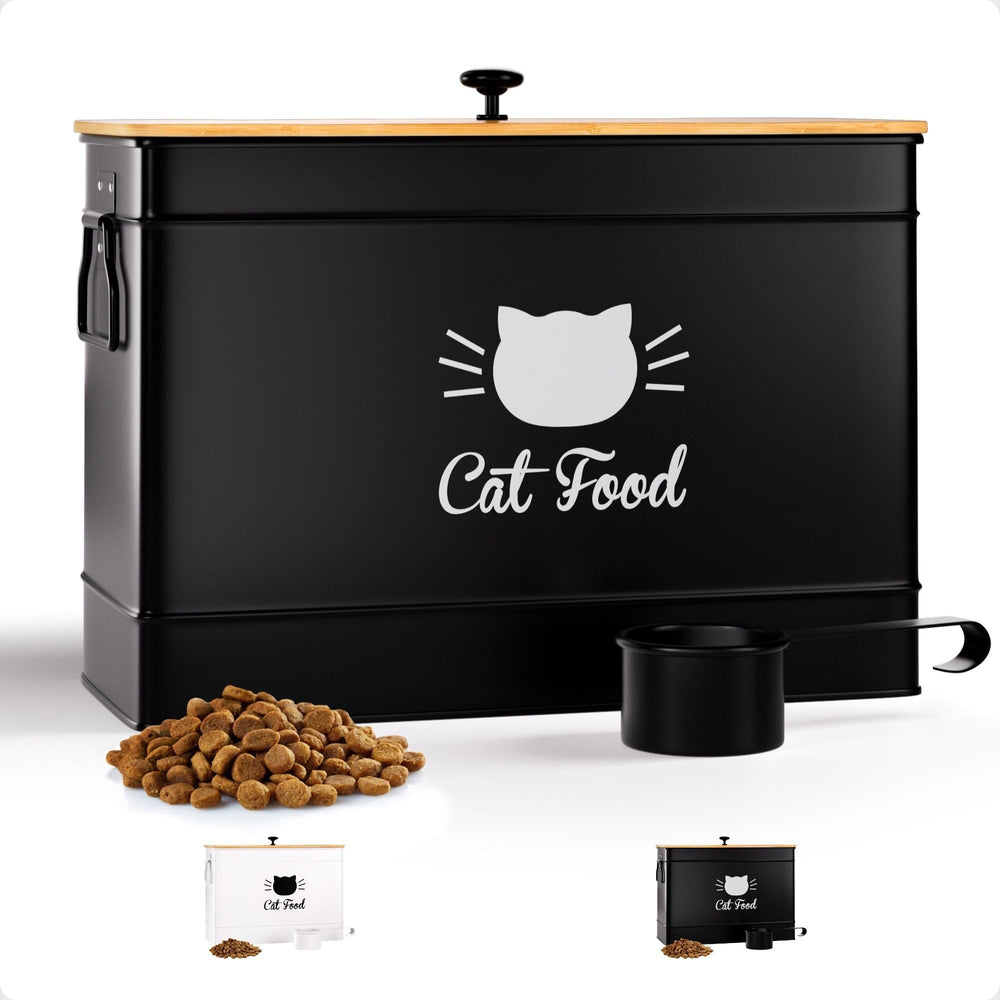 HB Design Co Conteneur croquettes chat 15 lb – pratique et spacieux.