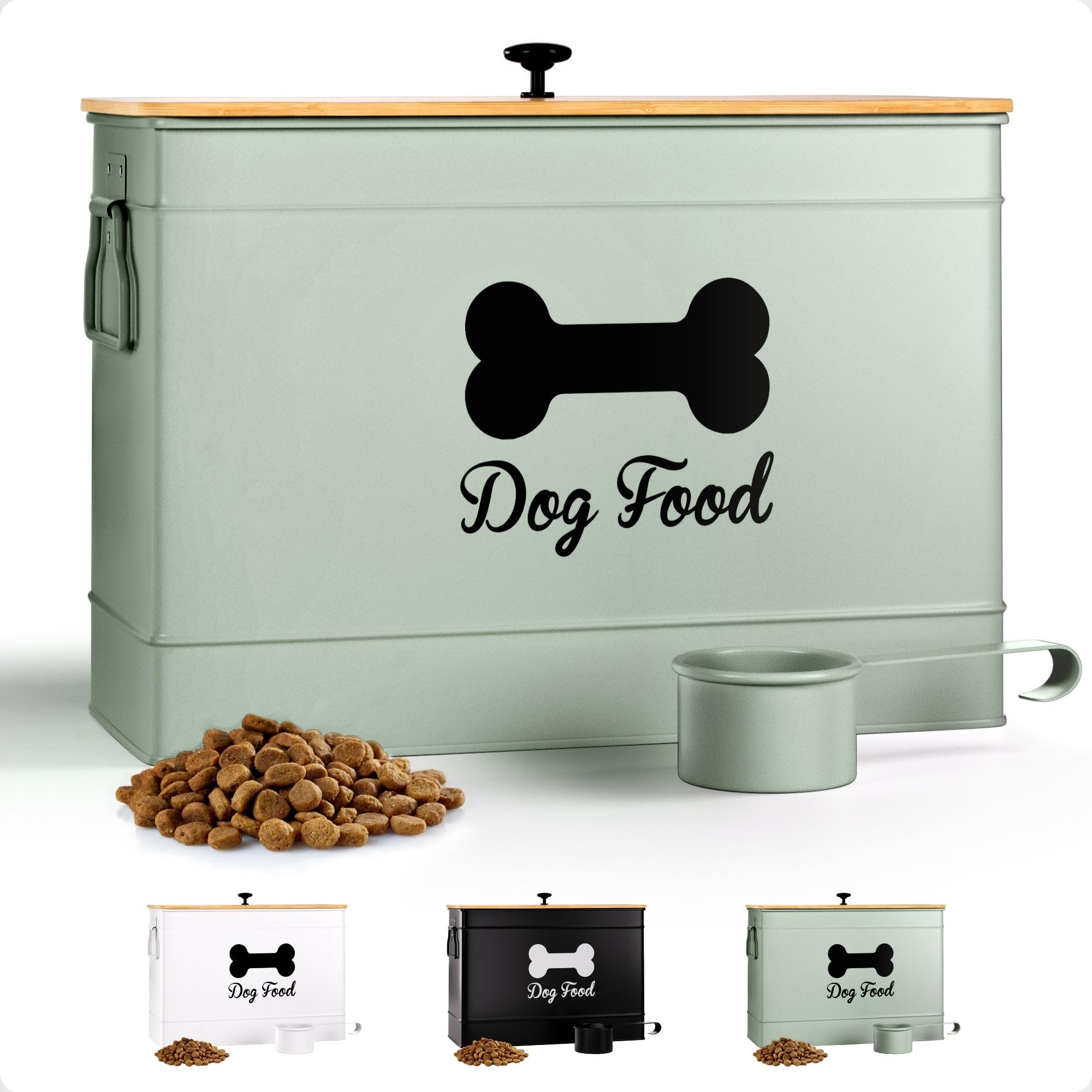 HB Design Co conteneur aliments chien hermetique 15 lb pour croquettes fraîches