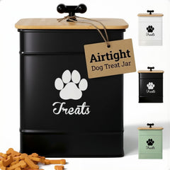 HB Design Co Conteneur friandises chien, grande capacité, idéal sur comptoir