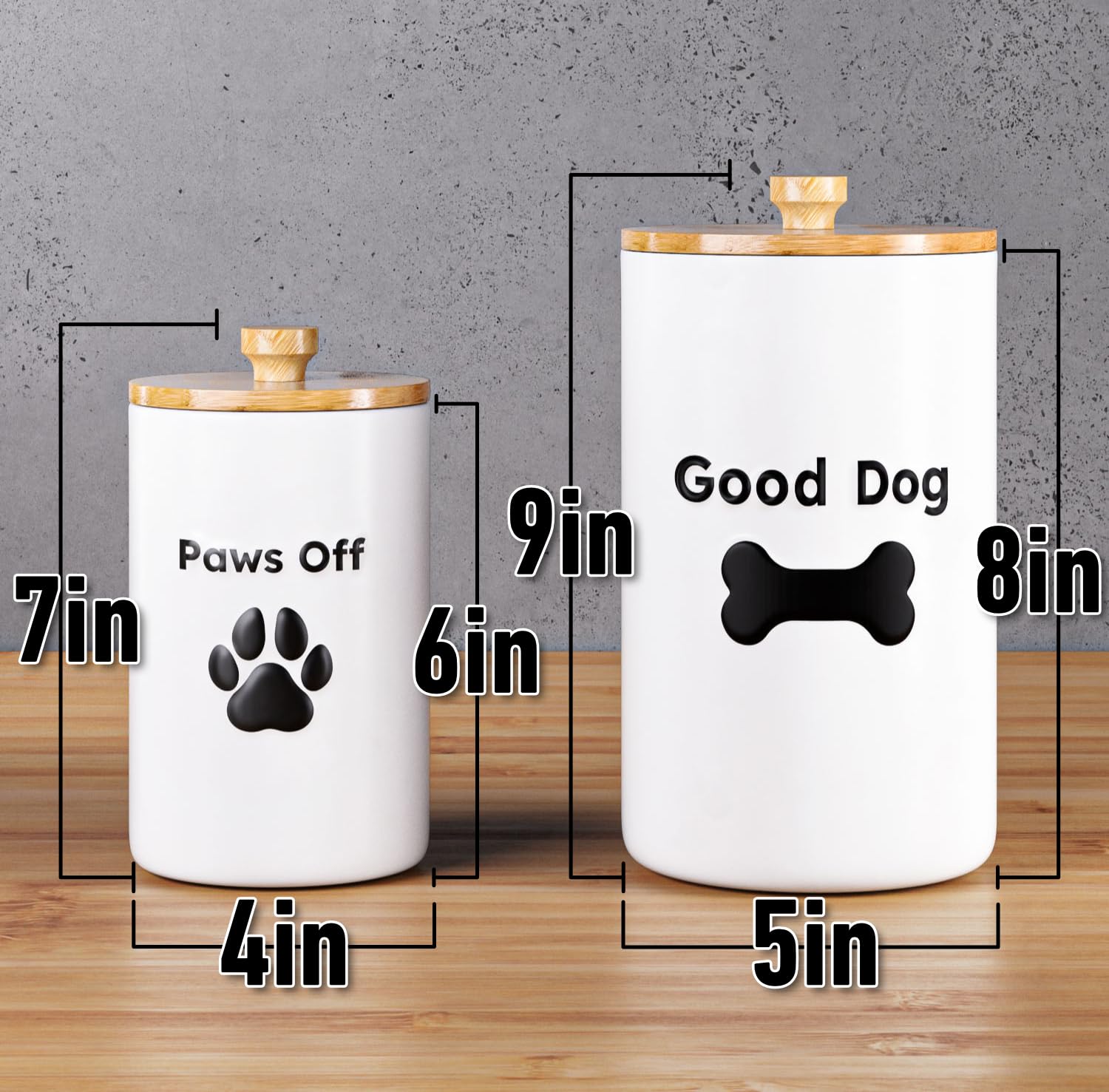 HB Design Co: Déco pratique pour cuisine avec jarres pour animaux.