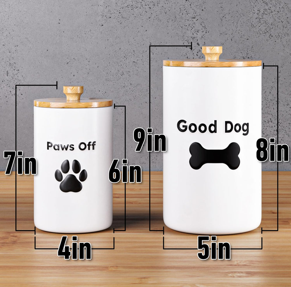 HB Design Co: Déco pratique pour cuisine avec jarres pour animaux.