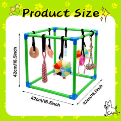 HBLEDOT Puppy Play Gym, sangles élastiques pour jeux indépendants et réglables.