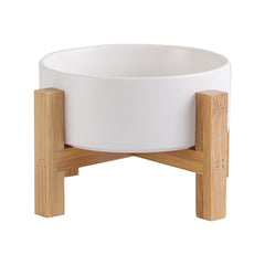 Bol chat élevé en porcelaine HCHLQLZ, design élégant pour repas sans effort.
