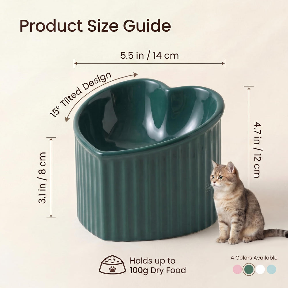 HCHLQLZ bol chat tilte 15deg – le bol garde les aliments au centre