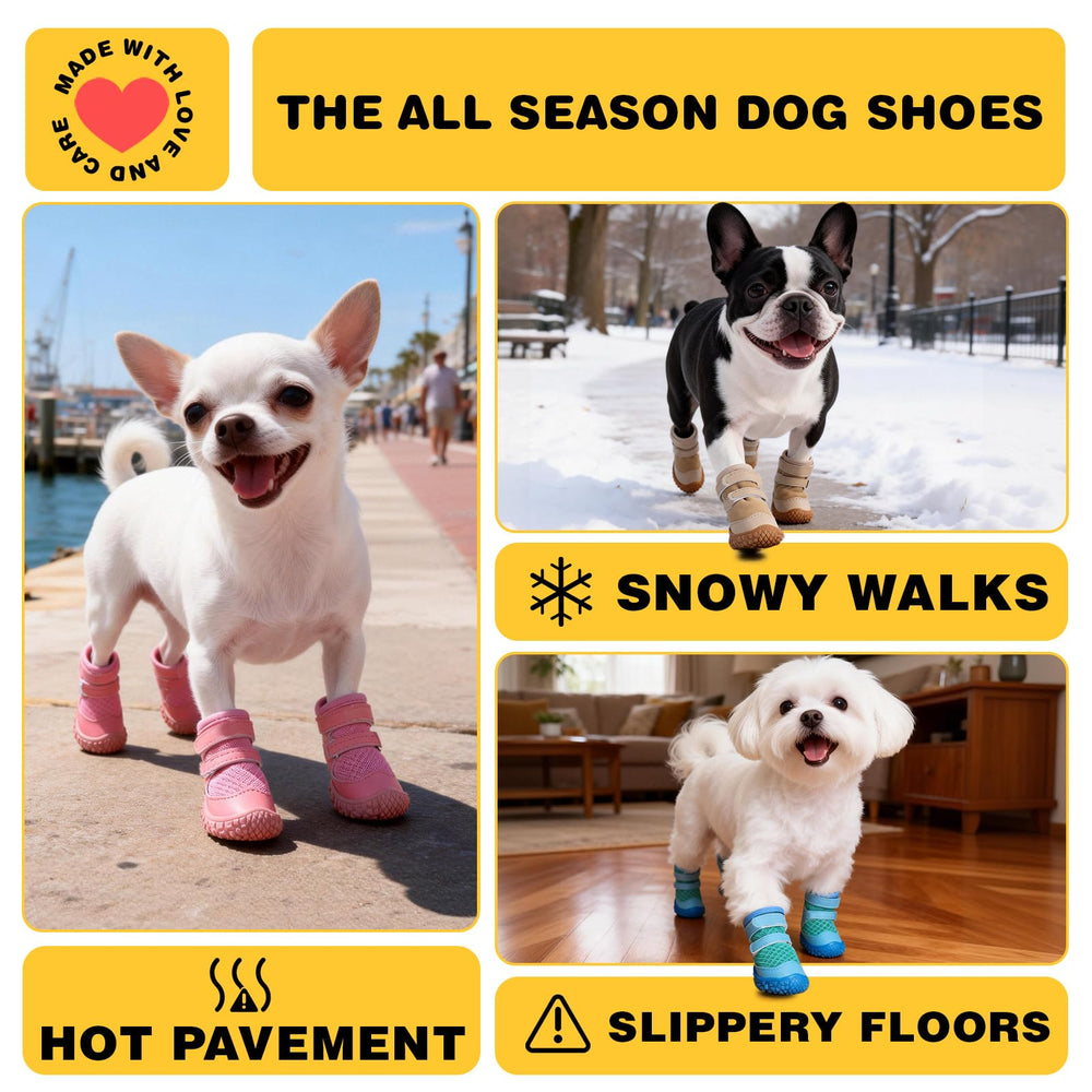 Chaussures anti dérapantes hcpet pour chien, meilleure adhérence lors des promenades