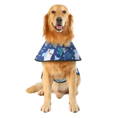 Manteau imperméable HDE pour chien avec ouverture pour harnais facilitant les promenades sous la pluie