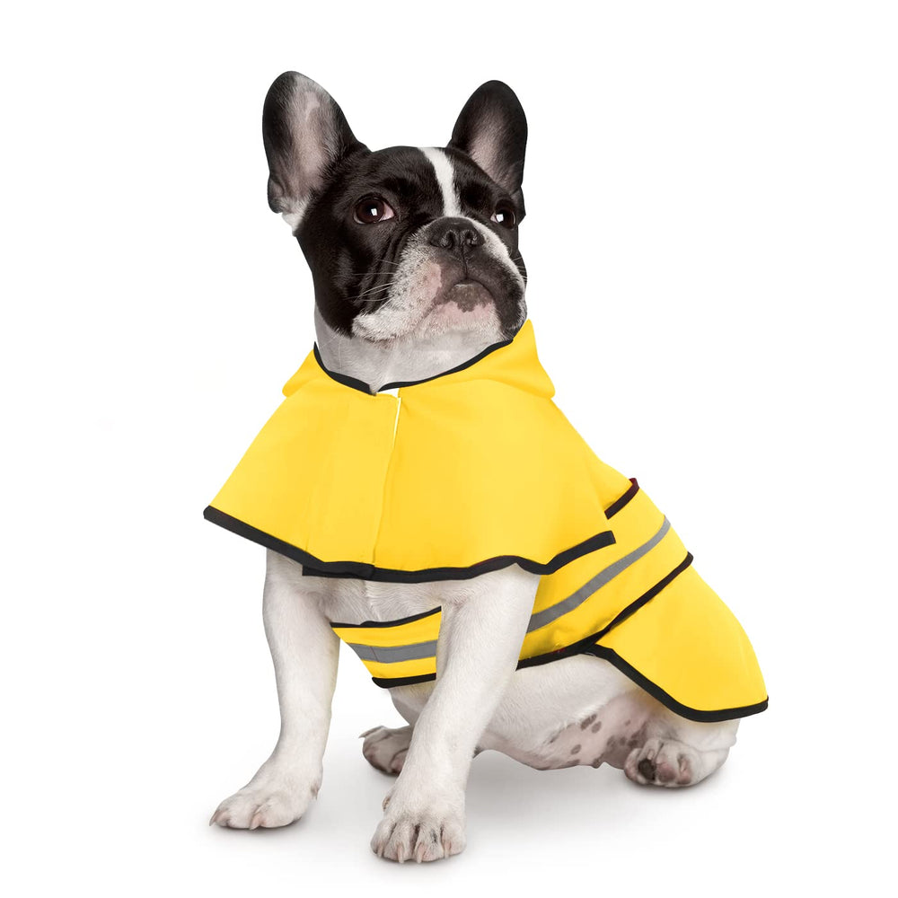 HDE manteau pluie chien capuche ajustable, sécurité renforcée par les bandes réfléchissantes.
