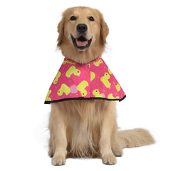 HDE manteau chien capuche réfléchissante canards-rose aperçu avant, pour une meilleure sécurité.