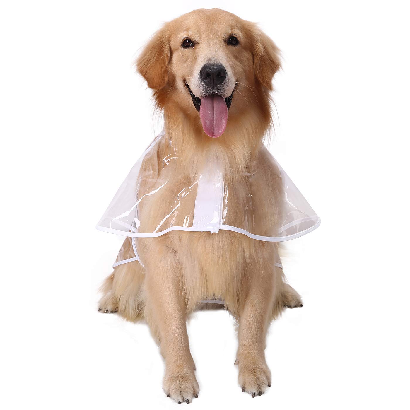 Manteau pluie HDE pour chien avec ouverture harnais, pratique pour attacher la laisse sans enlever le manteau.