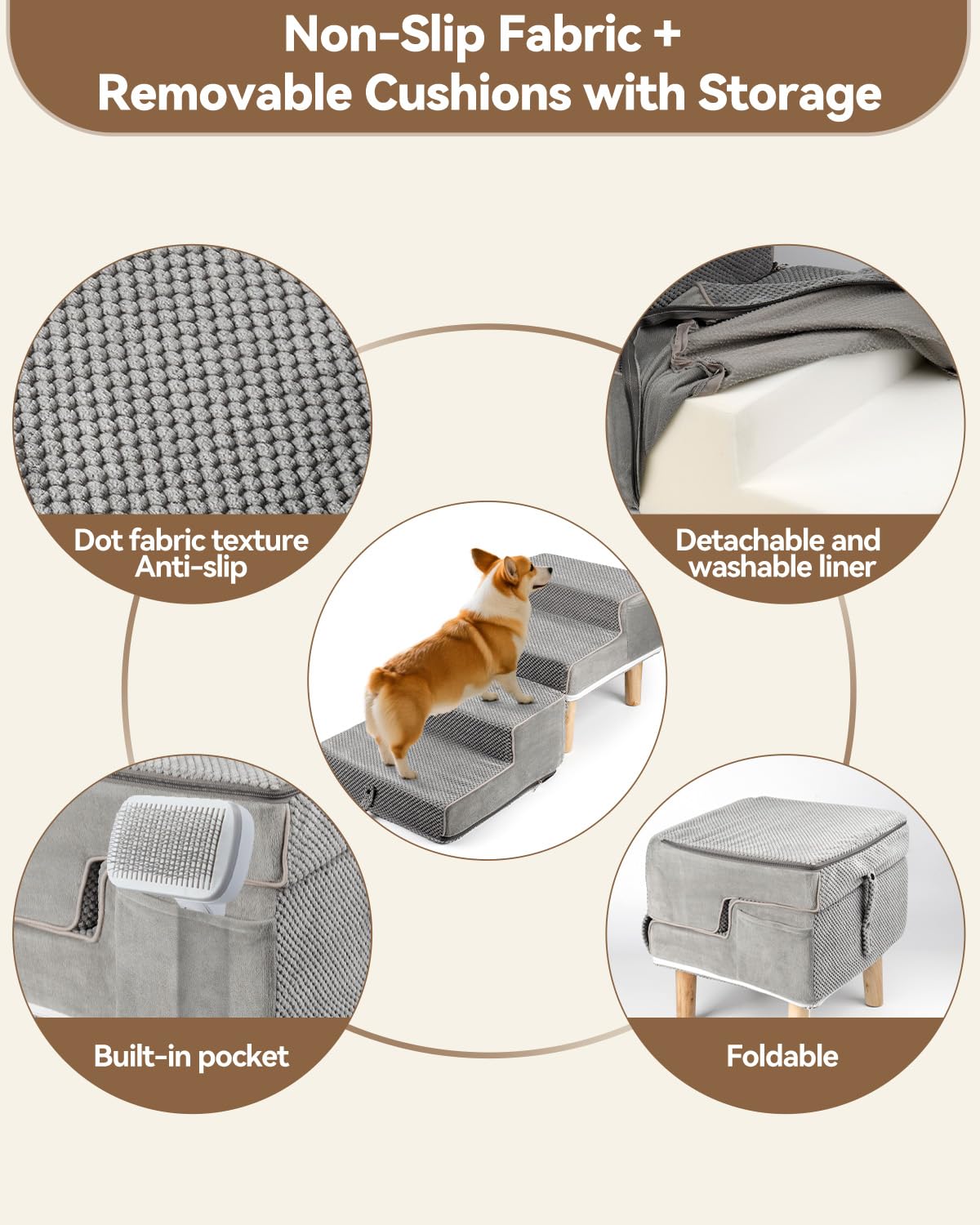 Hdnbsp Housse lavable anti-poils, entretien facile.