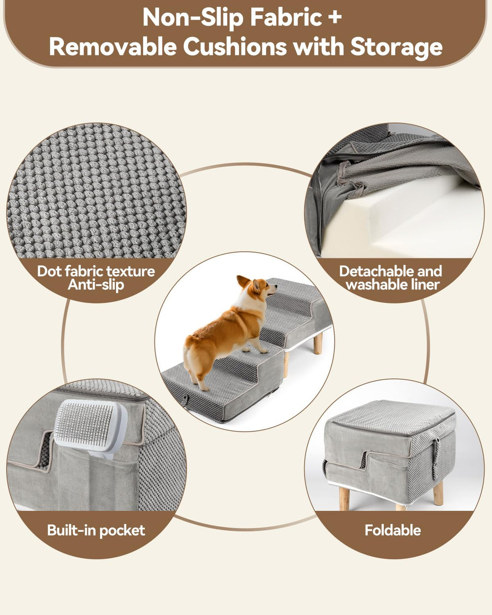 Hdnbsp Housse lavable anti-poils, entretien facile.